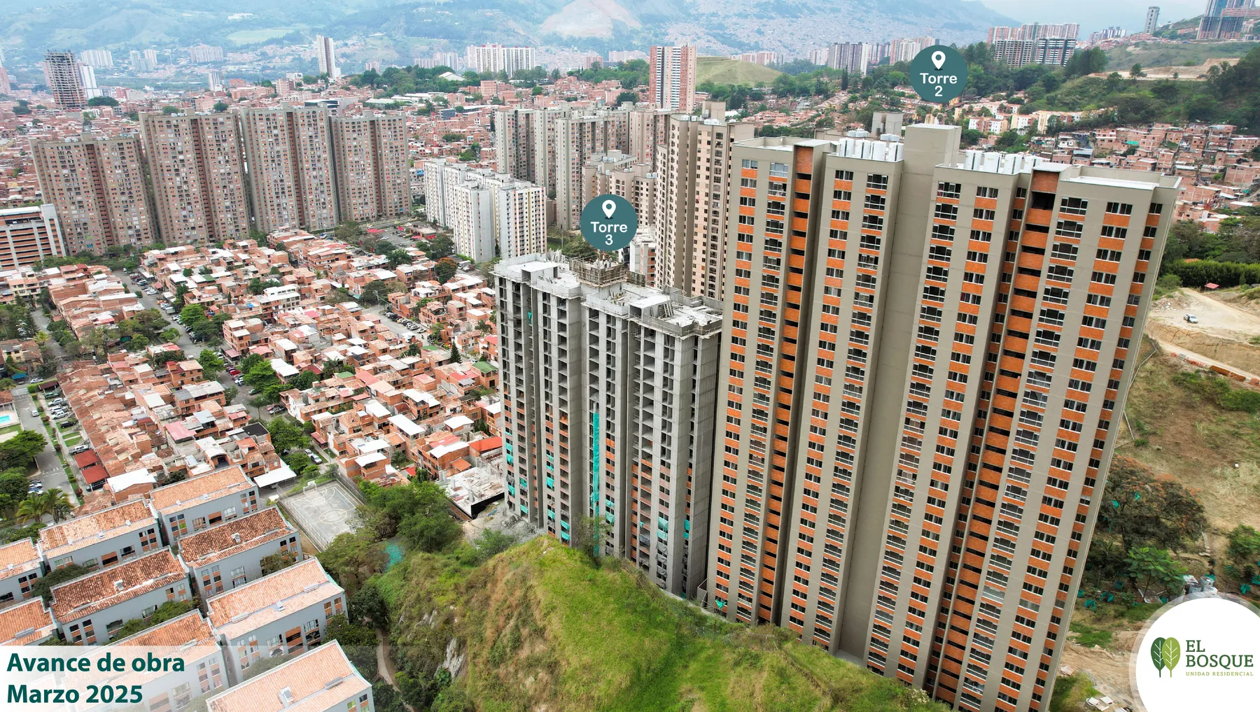 Fotografía 1 del avance de obra de El Bosque en marzo 2025.