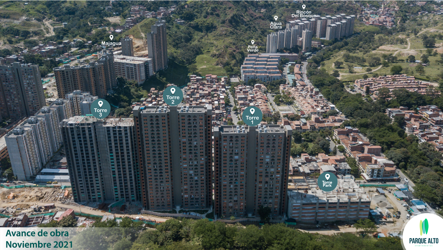 Avance de obra - Parque Alto - Venta de apartamentos en Bello, Antioquia