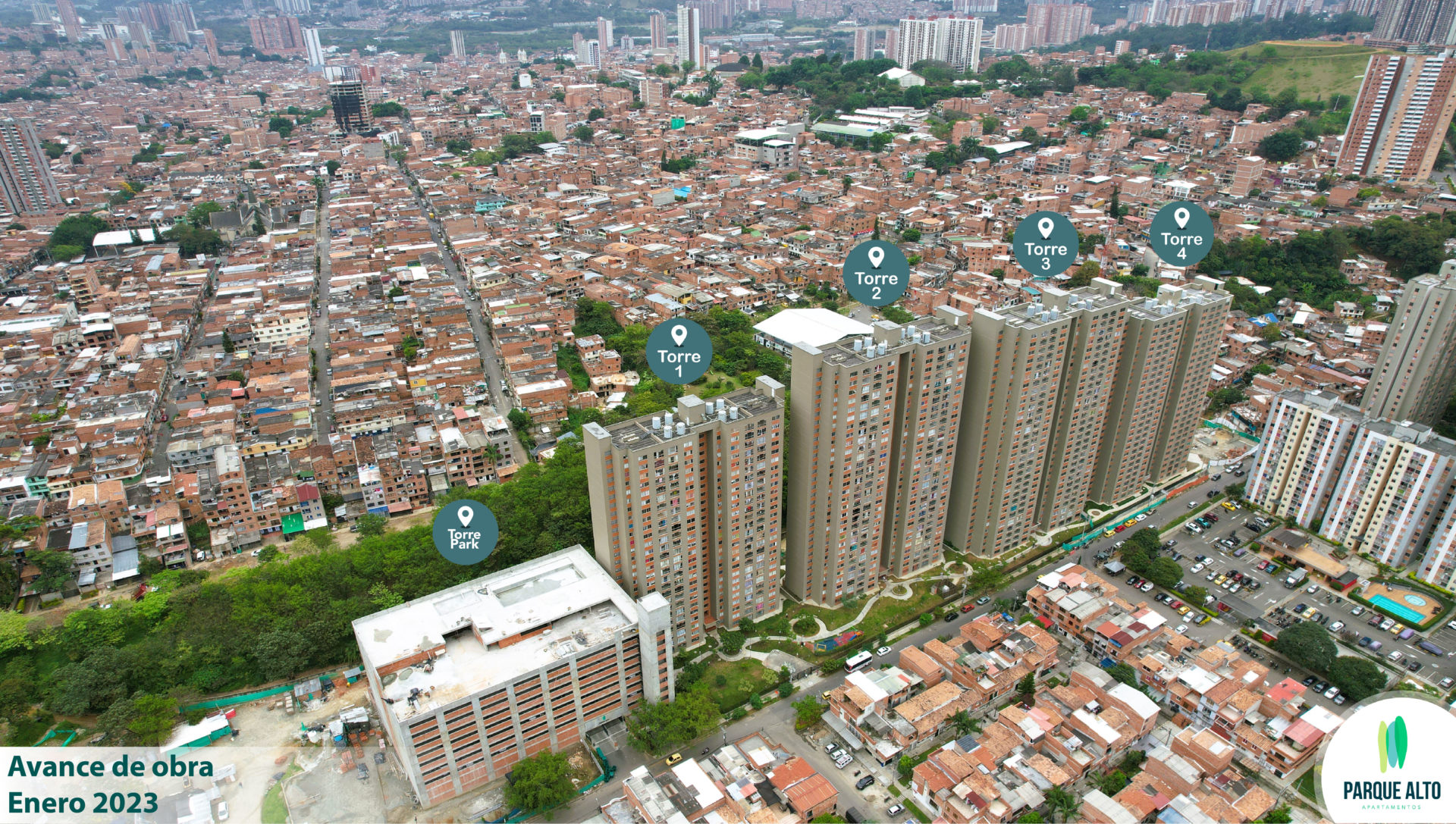 Viviendas, Apartamentos o Casas de Interés Social en Bello. Parque Alto
